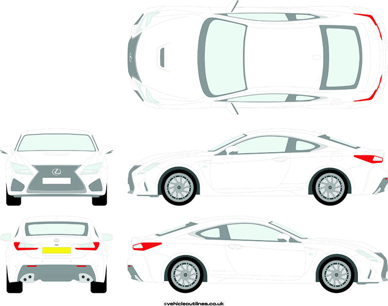 Lexus RZ (2022) Blueprints Vector Drawing Lexus rx hybrid clipart hum2d ...