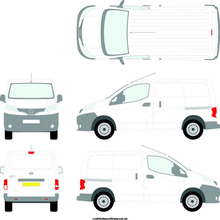Ford Transit 250 Nissan Nv200 template